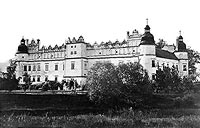 Baranw Sandomierski - Zamek w Baranowie na zdjciu Natana Kriegera z 1900 roku