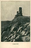Chciny - Zamek na pocztwce z 1915 roku