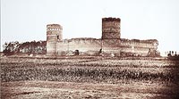 Ciechanw - Zamek w Ciechanowie na zdjciu z 1870 roku