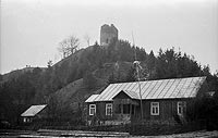Czchw - Zamek w Czchowie na zdjciu z 1933 roku