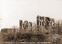 Dobra - Zamek w Dobrej na zdjciu z 1898 roku