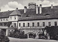 Gogwek - Zamek w Gogwku na pocztwce z lat 20. XX wieku