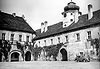 Gogwek - Zamek w Gogwku na zdjciu z lat 30. XX wieku