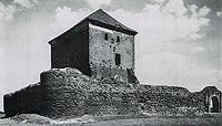 Goacz - Zamek w Goaczy na zdjciu z 1934 roku