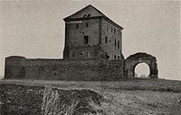 Goacz - Zamek w Goaczy na zdjciu z 1941 roku