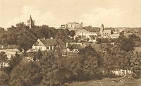 Golub-Dobrzy - Zamek w Golubiu na pocztwce z 1914 roku