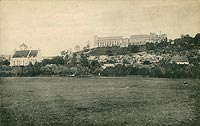 Janowiec - Zamek w Janowcu na pocztwce z 1914 roku