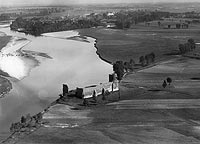 Koo - Zamek w Kole na zdjciu lotniczym z 1927 roku