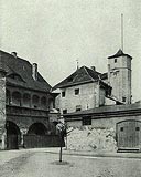 Krosno Odrzaskie - Zamek na zdjciu z 1921 roku, 'Die Kunstdenkmaler der Provinz Brandenburg Kreis Crossen'