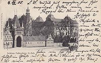 Niemodlin - Zamek niemodliski na widokwce z 1915 roku
