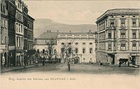 Nowa Ruda - Zamek w Nowej Rudzie na zdjciu z lat 1910-13