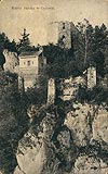 Ojcw - Zamek na pocztwce z 1906 roku