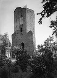 Ostrzeszw - Zamek w Ostrzeszowie na zdjciu z 1934 roku