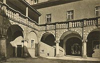 Pakowice - Zamek w Pakowicach na zdjciu z lat 1925-45