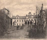 Ponina - Zamek Niesytno w Poninie na zdjciu z 1905 roku