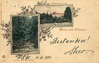 Prszkw - Zamek na pocztwce z 1900 roku
