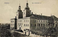 Prszkw - Zamek w Prszkowie na zdjciu z 1910 roku
