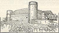 Bytw - Zamek w Bytowie na rysunku z przeomu XIX i XX wieku
