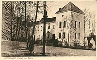 Siedlec - Zamek w Sielcach na pocztwce z 1927 roku