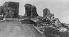 Sochaczew - Ruiny zamku w Sochaczewie na zdjciu z 1936 roku