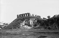 Sochaczew - Ruiny zamku w Sochaczewie w 1934 roku na zdjciu Narcyza Witczaka-Witaczyskiego