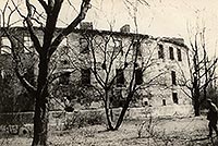 wierklaniec - Ruiny zamku w wierklacu na zdjciu z lat 50. XX wieku