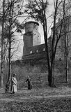 Uniejw - Zamek w Uniejowie na zdjciu z 1916 roku