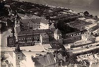 Warszawa - Krlewski - Zamek na zdjciu lotniczym z 1932 roku